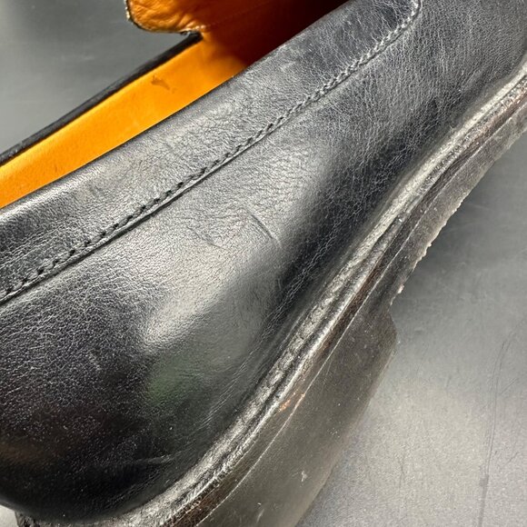 Gucci Black Slip On Loafers Mens Leather Upper Made in Italy Size 7.5D - Picture 14 of 16